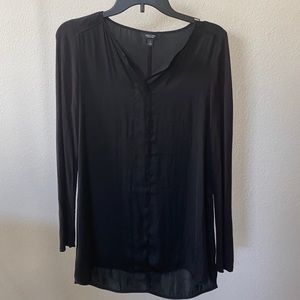Plain black quarter sleeve shirt